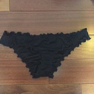 Cheeky black bikini bottom